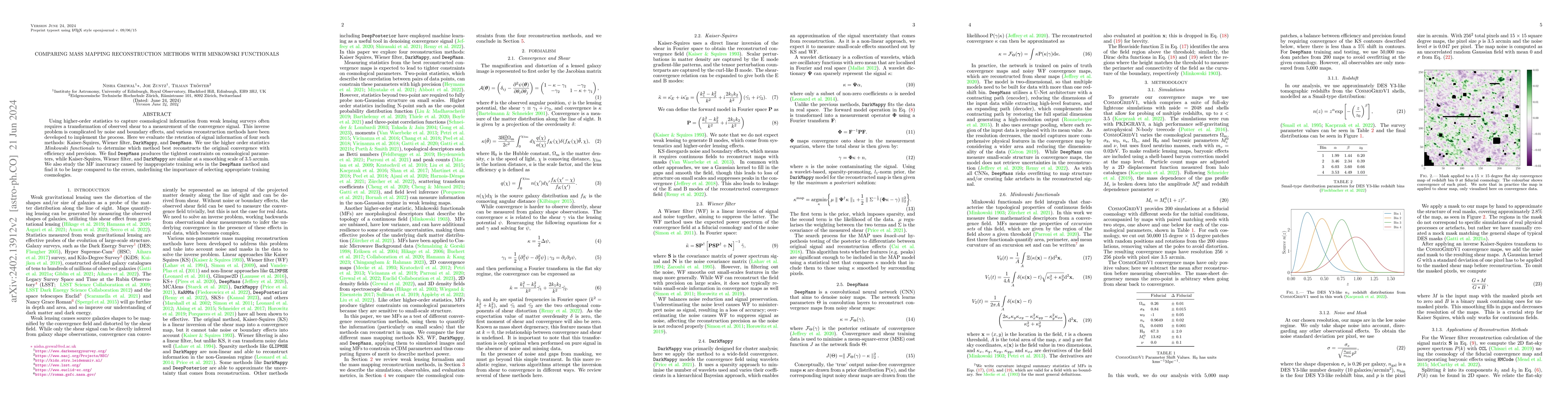 Thumbnail for Comparing Mass Mapping Reconstruction Methods with Minkowski Functionals