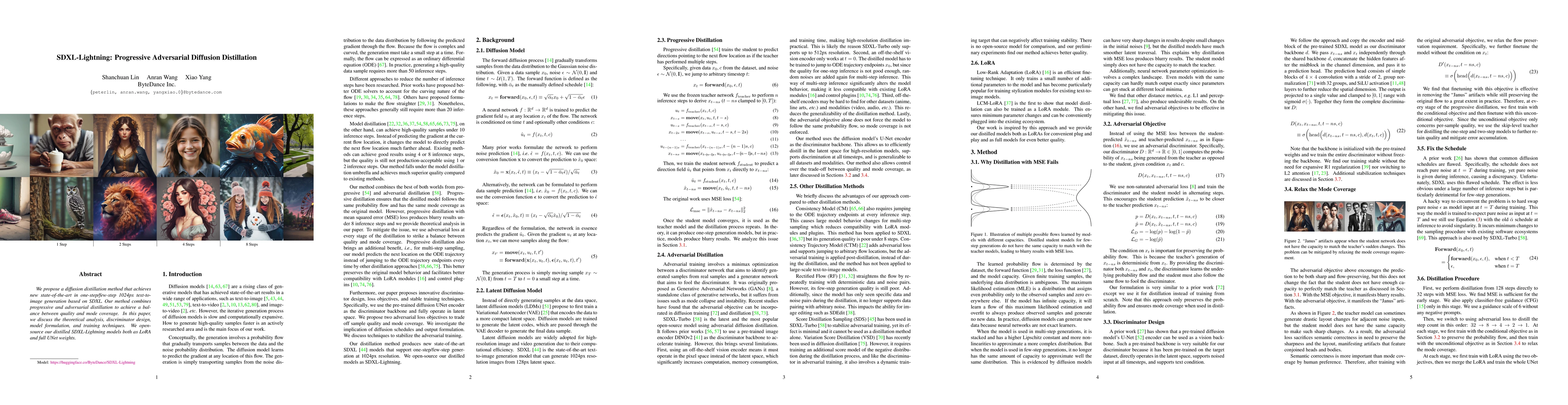 Thumbnail for SDXL-Lightning: Progressive Adversarial Diffusion Distillation