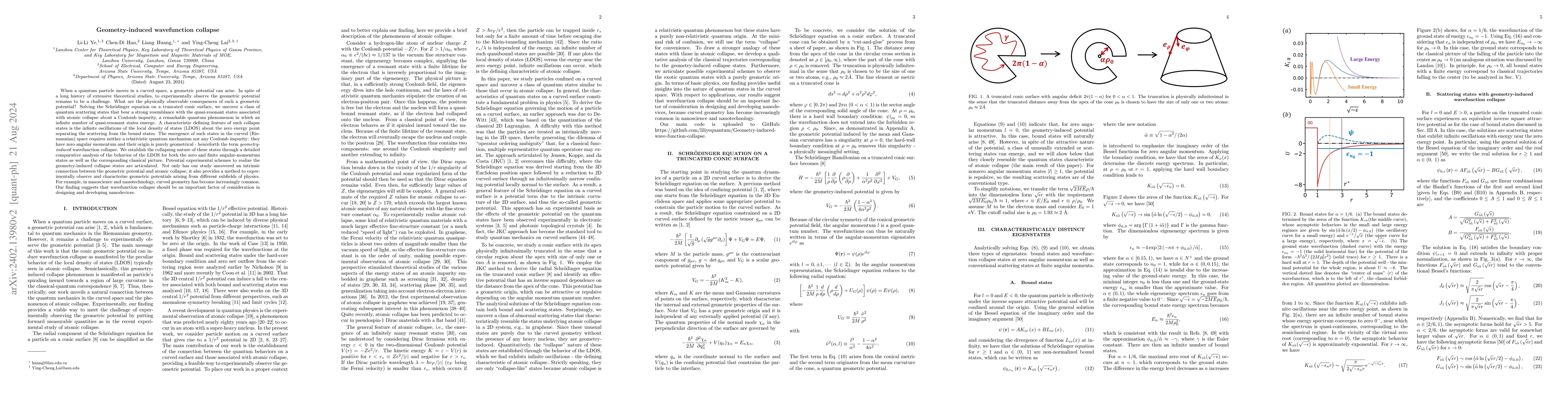 Thumbnail for Geometry-induced wavefunction collapse