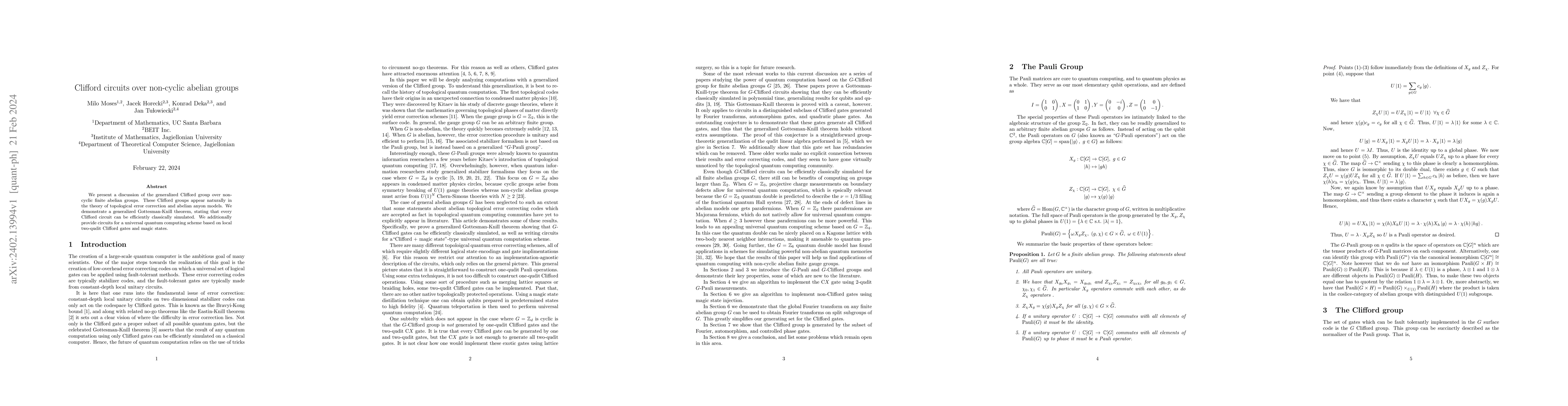 Thumbnail for Clifford circuits over non-cyclic abelian groups