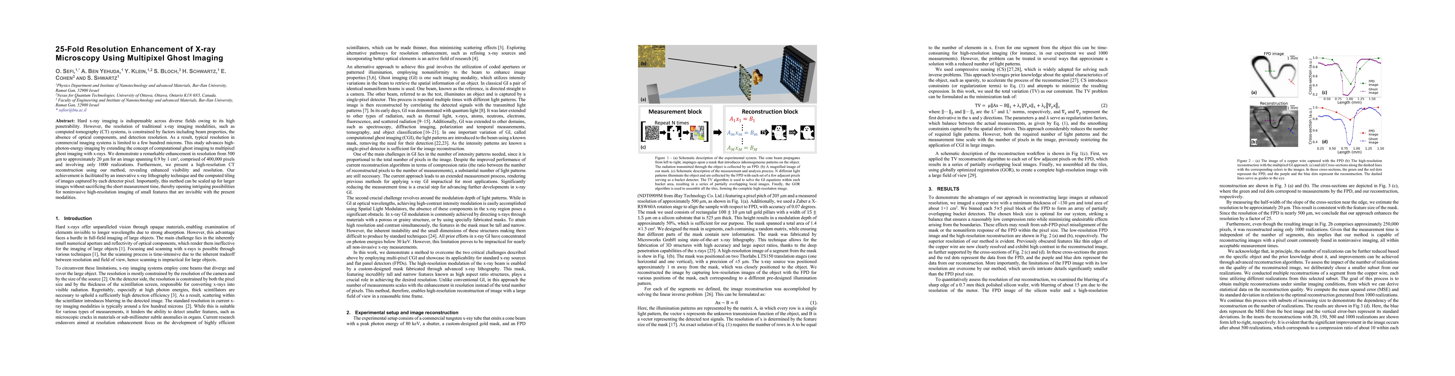 Thumbnail for 25-Fold Resolution Enhancement of X-ray Microscopy Using Multipixel
  Ghost Imaging