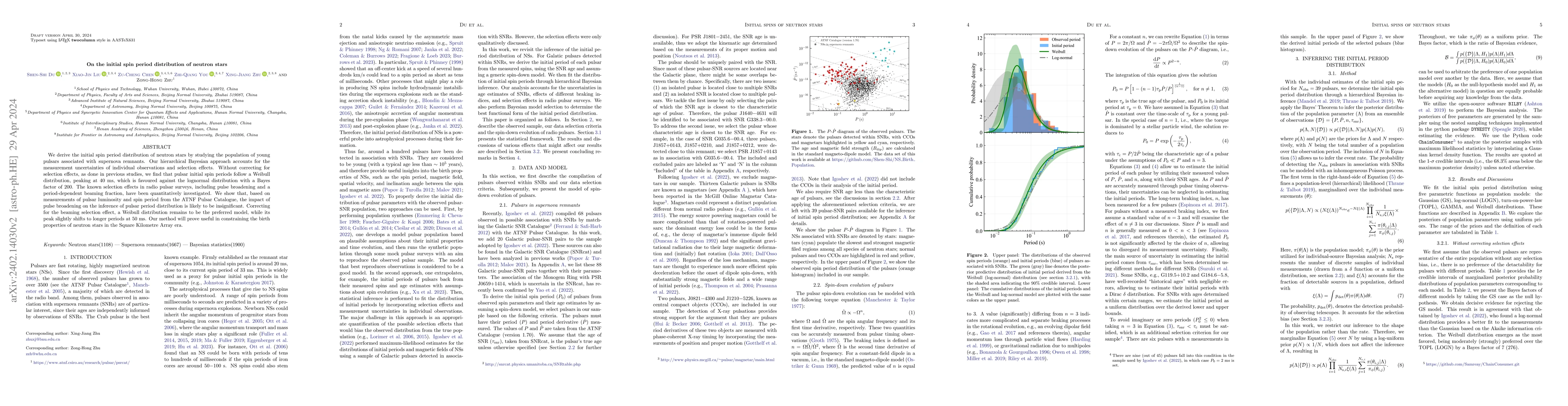 Thumbnail for On the initial spin period distribution of neutron stars