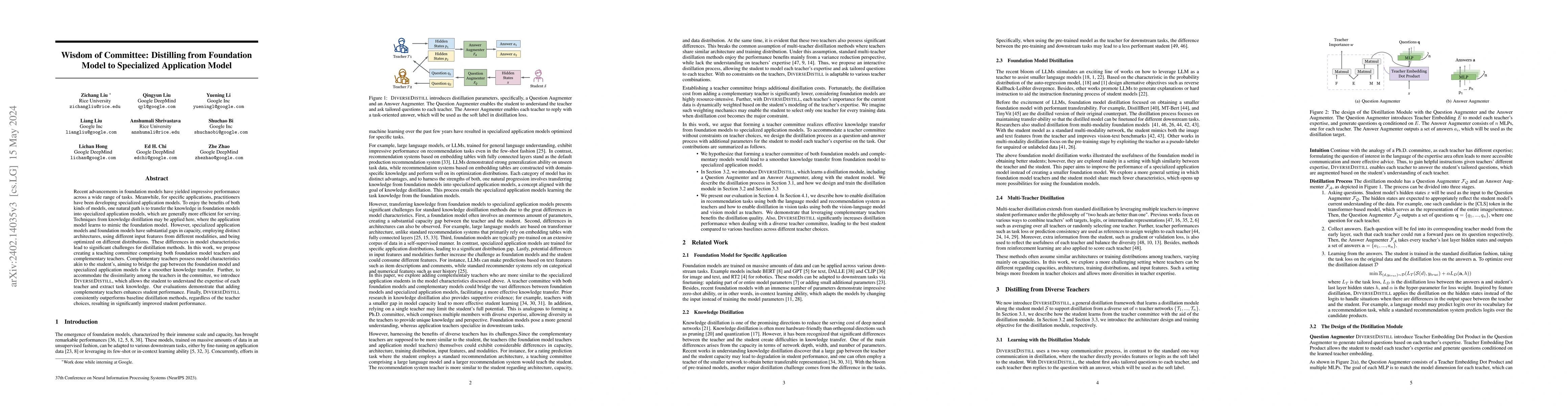 Thumbnail for Wisdom of Committee: Distilling from Foundation Model to Specialized
  Application Model