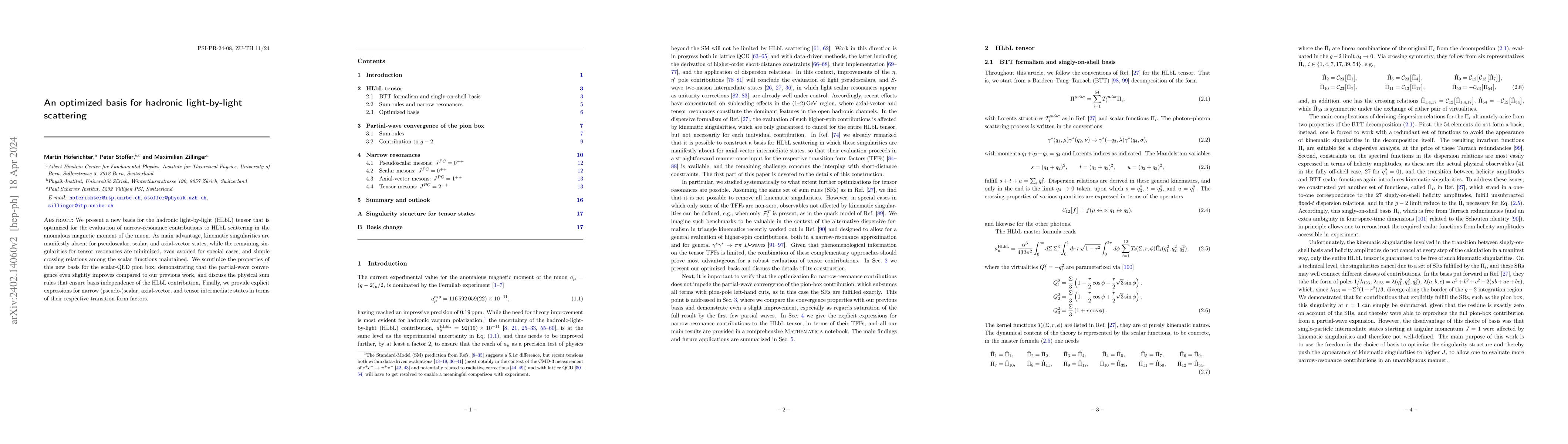 Thumbnail for An optimized basis for hadronic light-by-light scattering