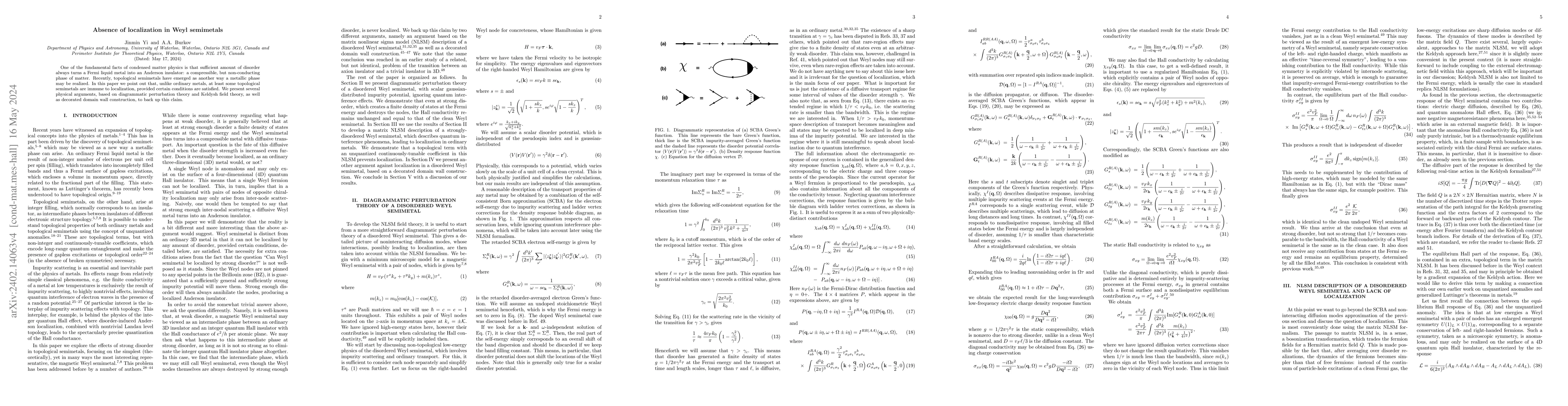 Thumbnail for Absence of localization in Weyl semimetals