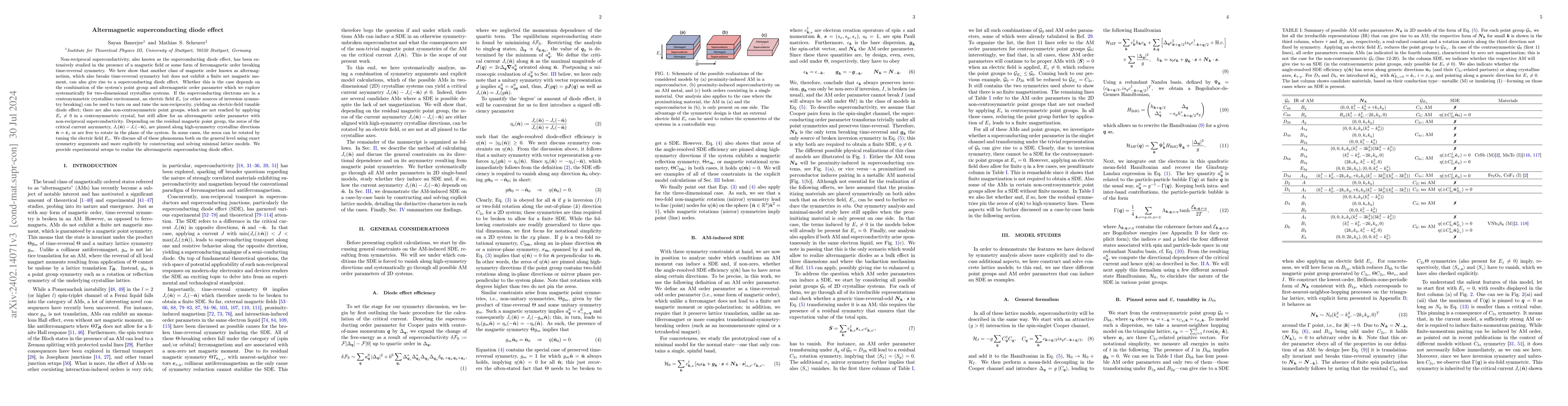 Thumbnail for Altermagnetic superconducting diode effect