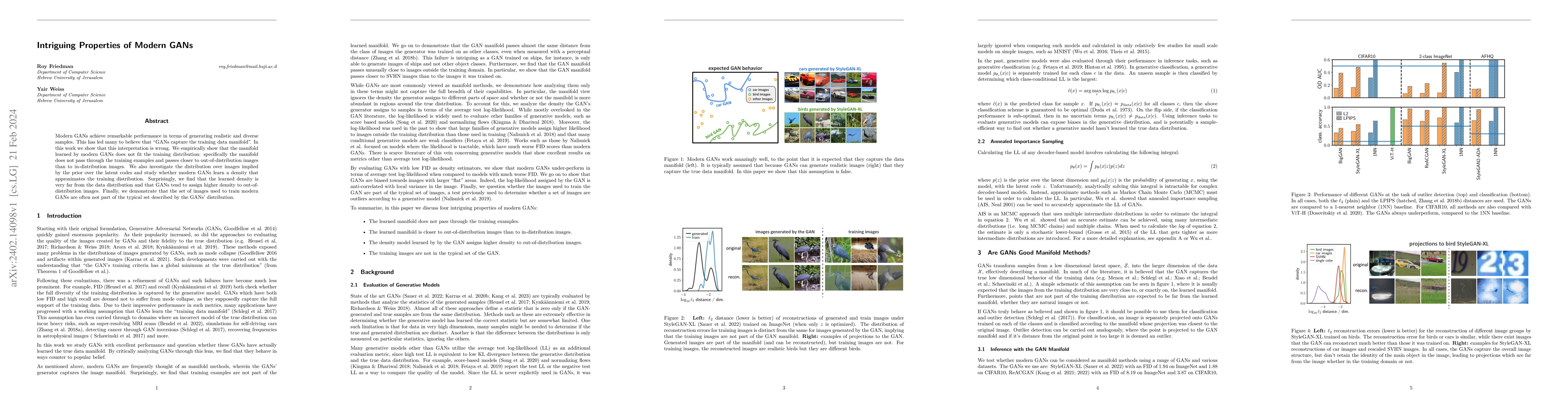 Thumbnail for Intriguing Properties of Modern GANs