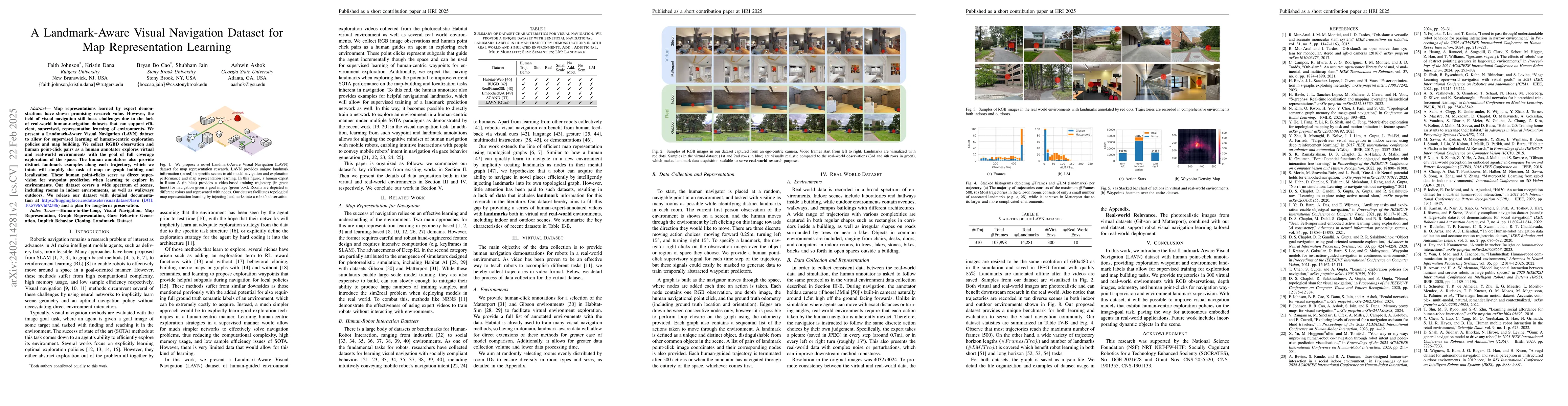Thumbnail for A Landmark-Aware Visual Navigation Dataset