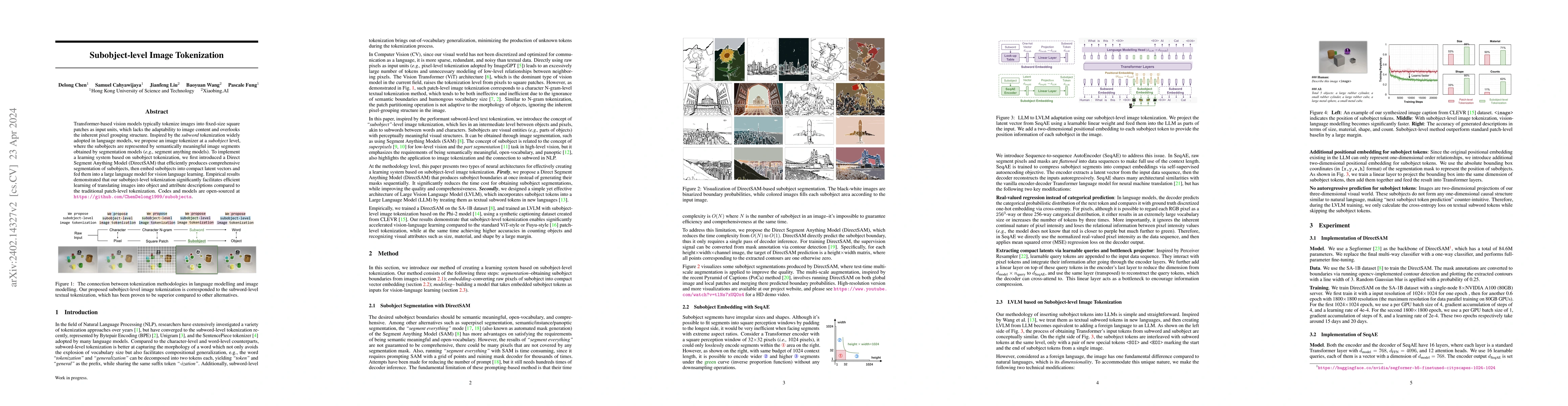 Thumbnail for Subobject-level Image Tokenization