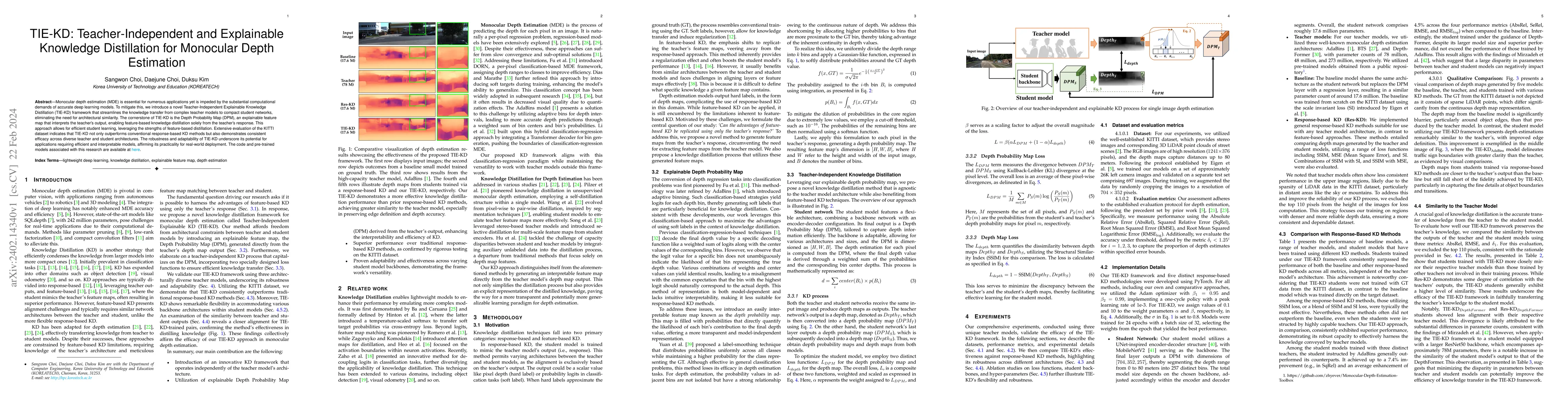 Thumbnail for TIE-KD: Teacher-Independent and Explainable Knowledge Distillation for
  Monocular Depth Estimation