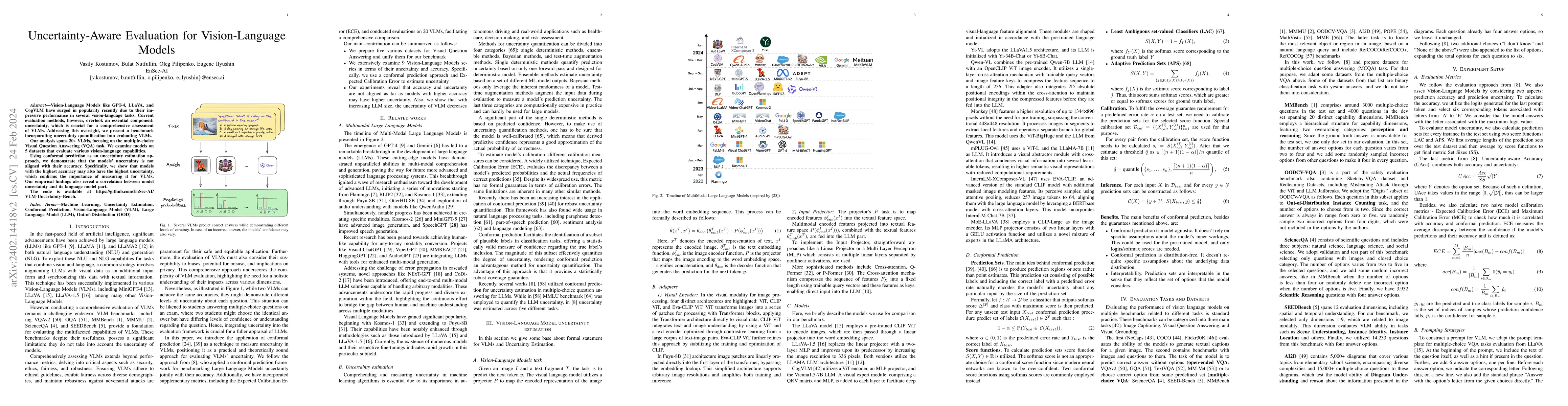 Thumbnail for Uncertainty-Aware Evaluation for Vision-Language Models