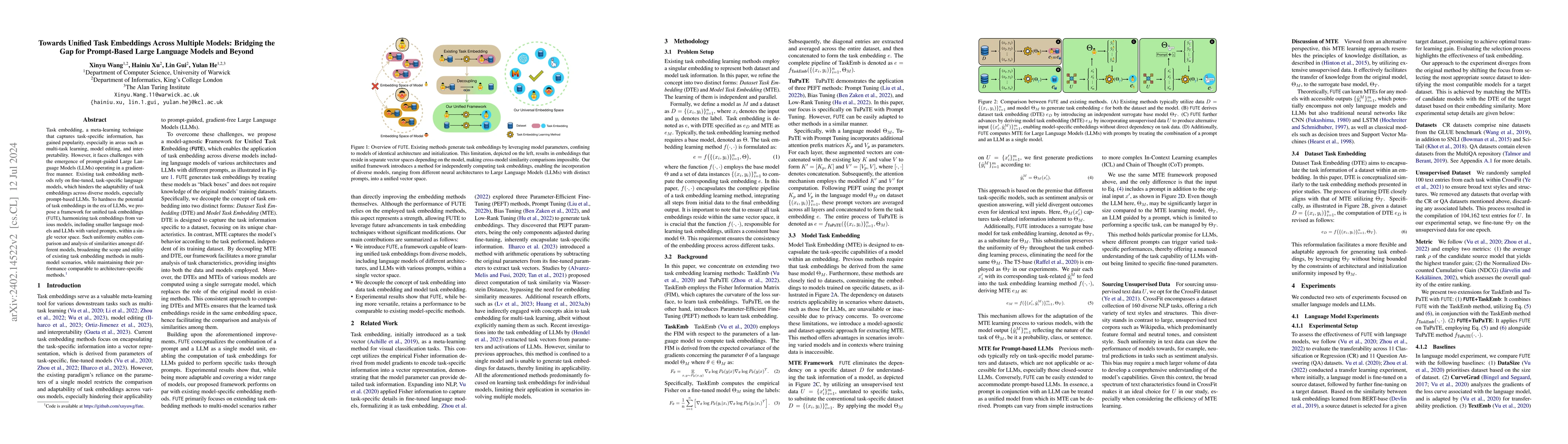 Thumbnail for Towards Unified Task Embeddings Across Multiple Models: Bridging the Gap
  for Prompt-Based Large Language Models and Beyond