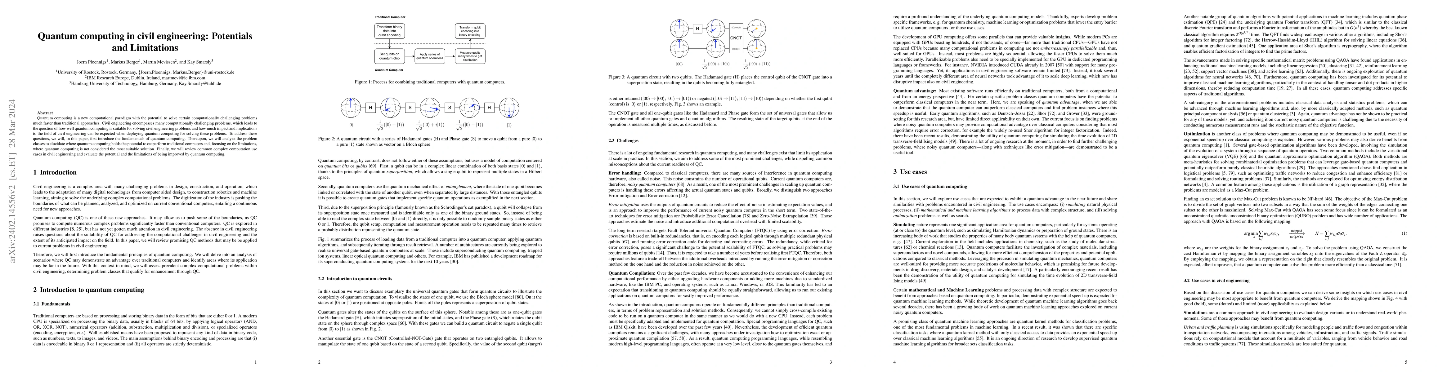 Thumbnail for Quantum computing in civil engineering: Potentials and Limitations