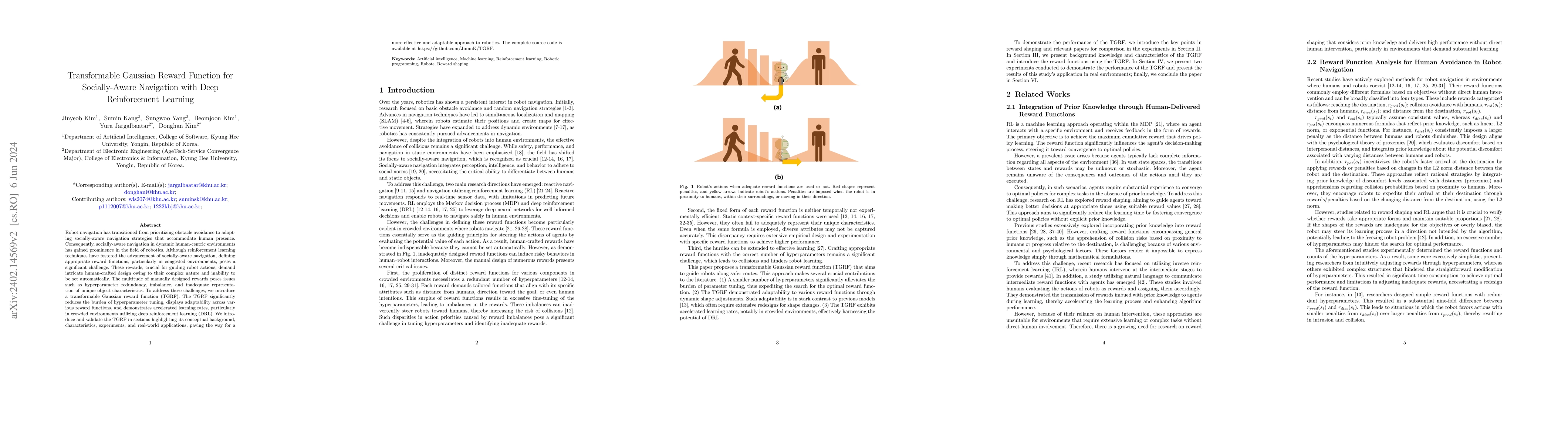 Thumbnail for Transformable Gaussian Reward Function for Socially-Aware Navigation
  with Deep Reinforcement Learning