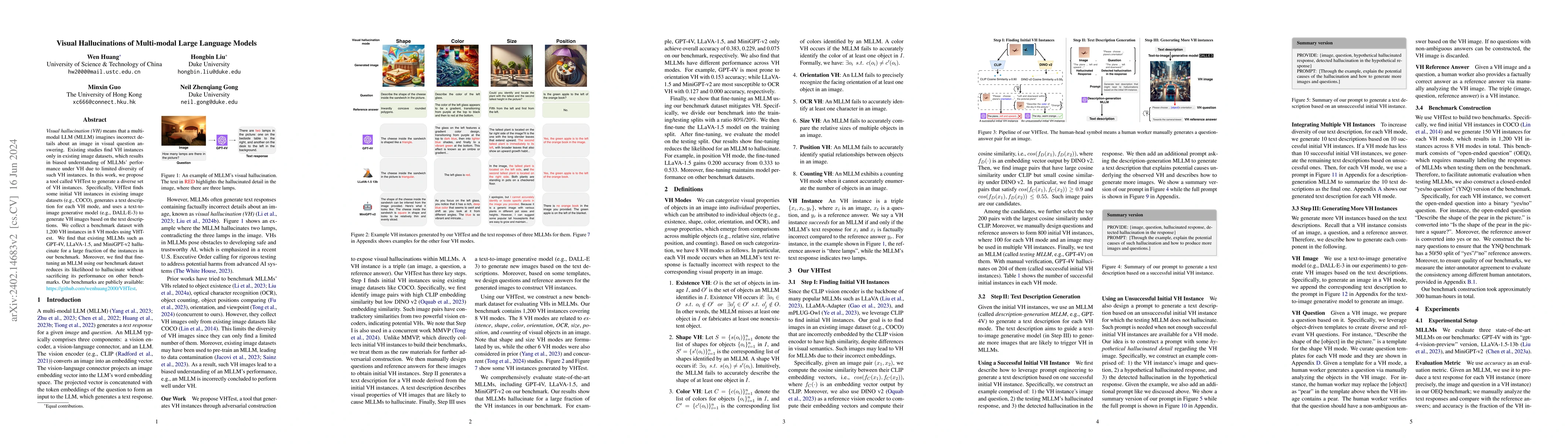 Thumbnail for Visual Hallucinations of Multi-modal Large Language Models
