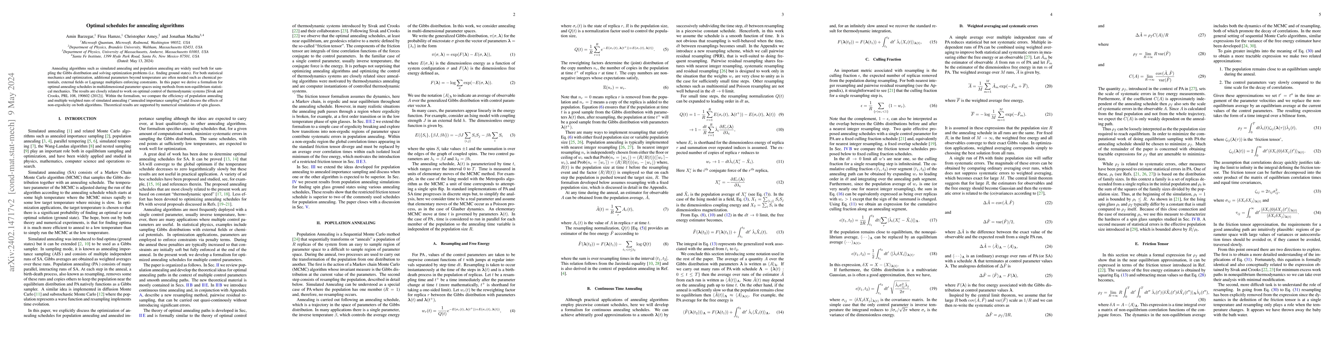 Thumbnail for Optimal schedules for annealing algorithms