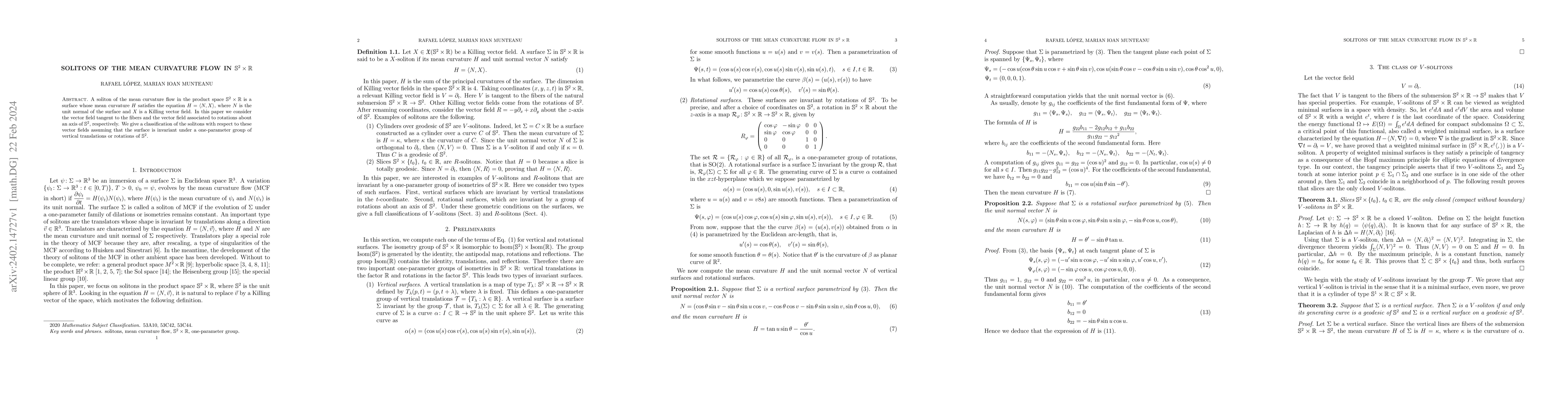 Thumbnail for Solitons of the mean curvature flow in $\mathbb{s}^2\times\mathbb{R}$