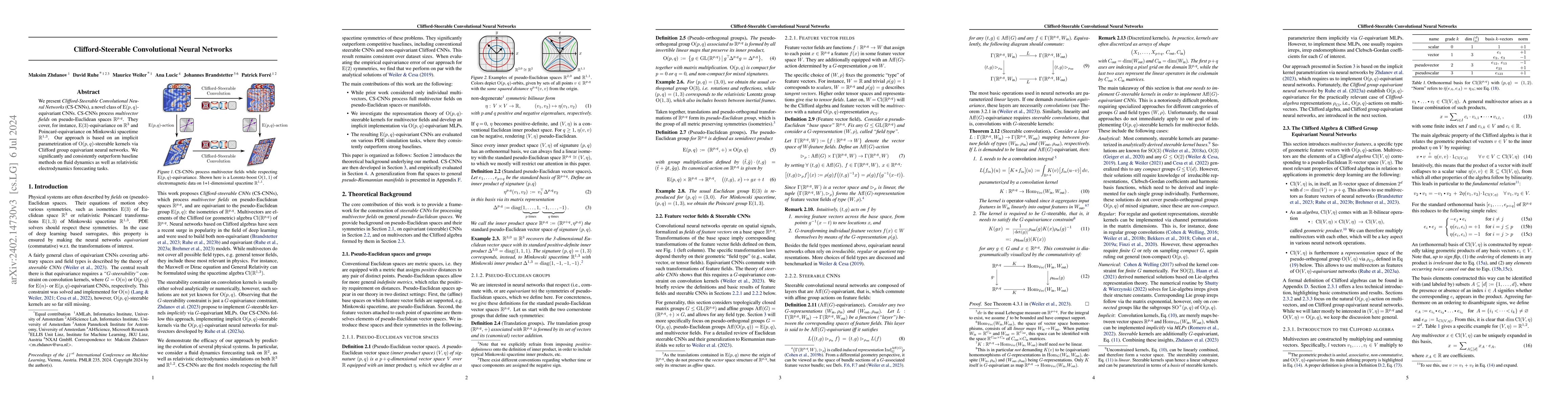 Thumbnail for Clifford-Steerable Convolutional Neural Networks