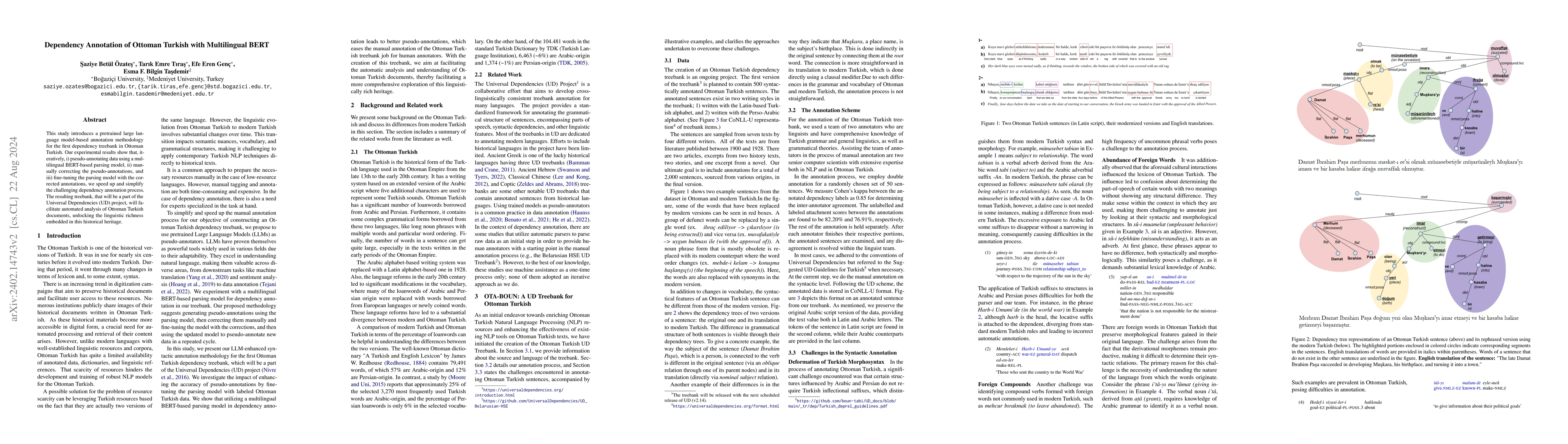 Thumbnail for Dependency Annotation of Ottoman Turkish with Multilingual BERT