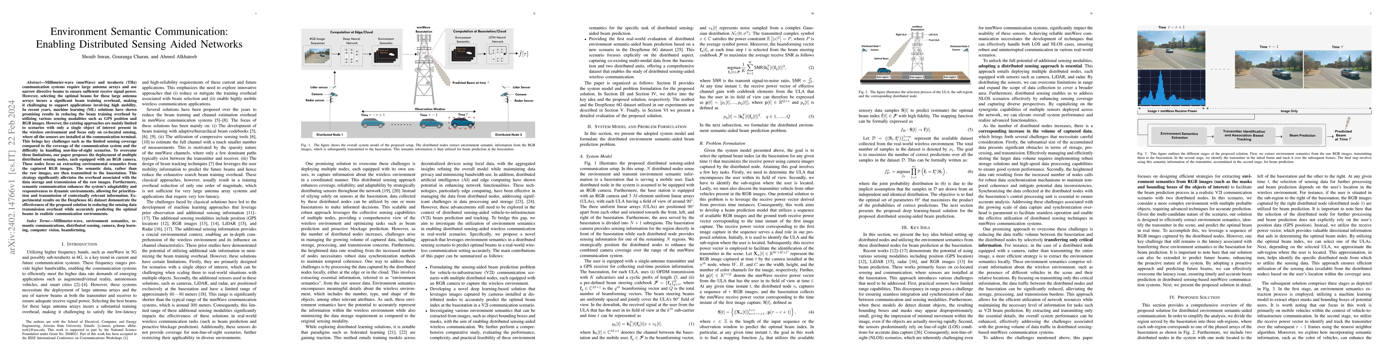 Thumbnail for Environment Semantic Communication: Enabling Distributed Sensing Aided
  Networks