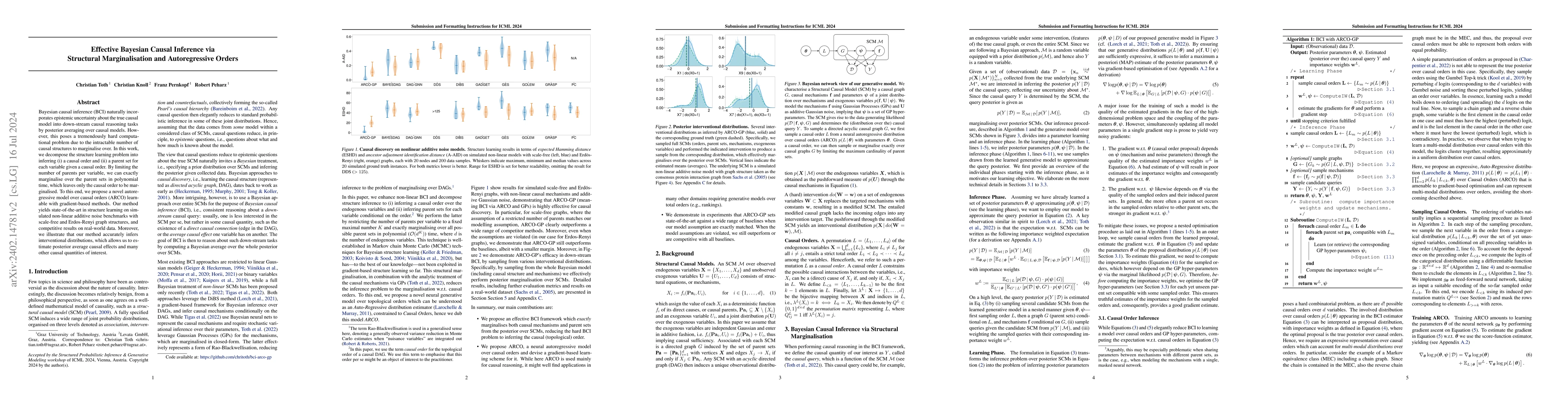 Thumbnail for Effective Bayesian Causal Inference via Structural Marginalisation and
  Autoregressive Orders