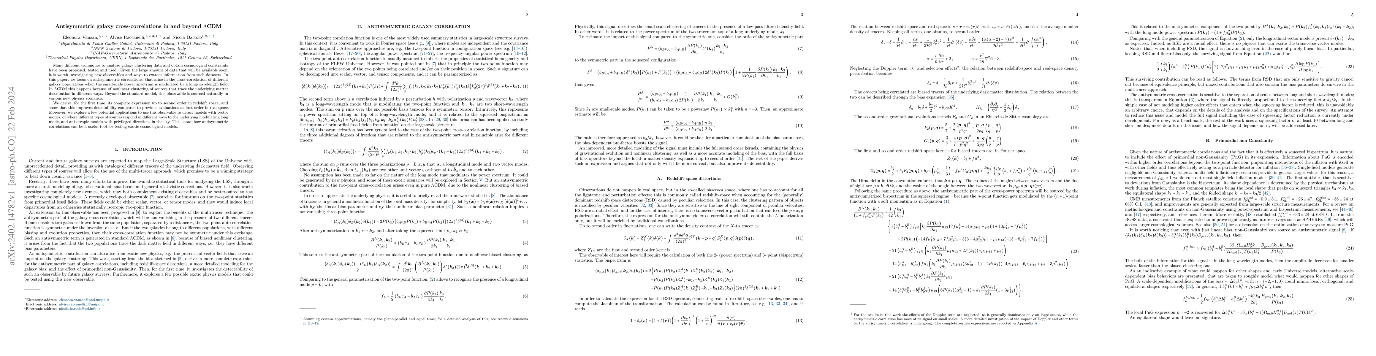 Thumbnail for Antisymmetric galaxy cross-correlations in and beyond $\Lambda$CDM