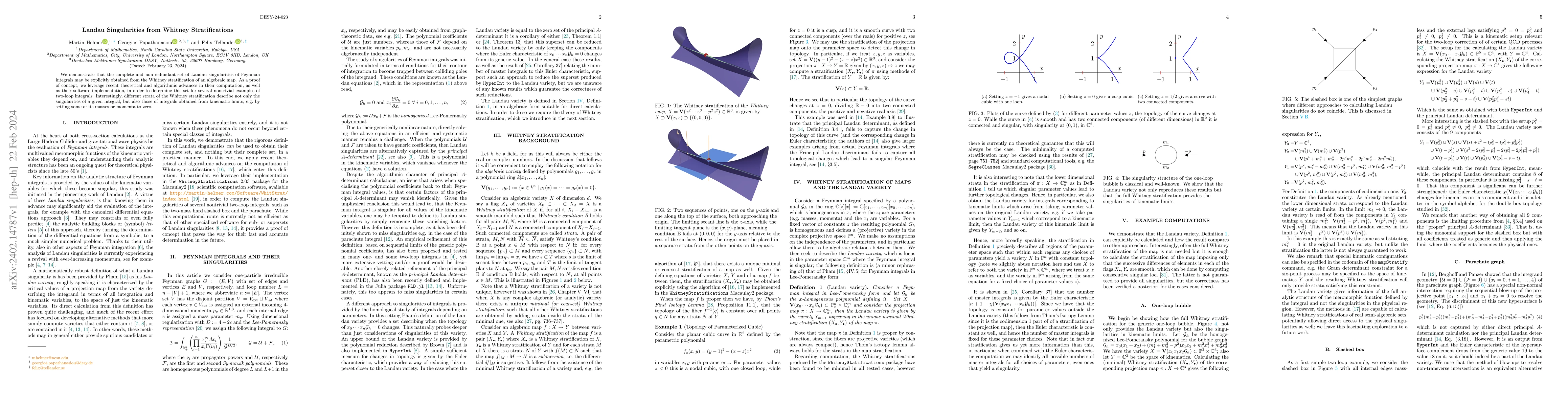 Thumbnail for Landau Singularities from Whitney Stratifications