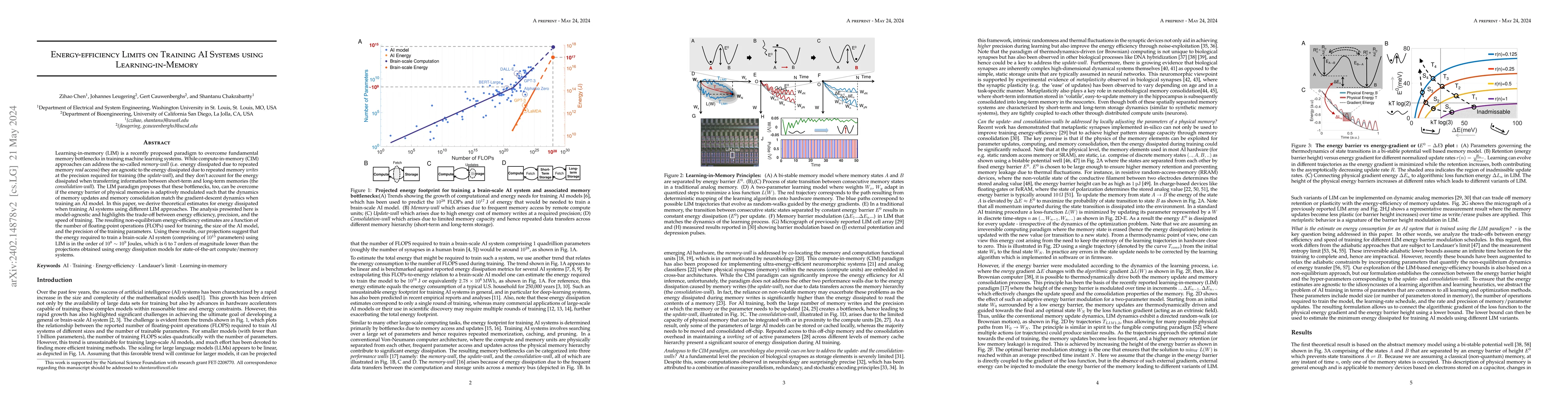 Thumbnail for Energy-efficiency Limits on Training AI Systems using Learning-in-Memory