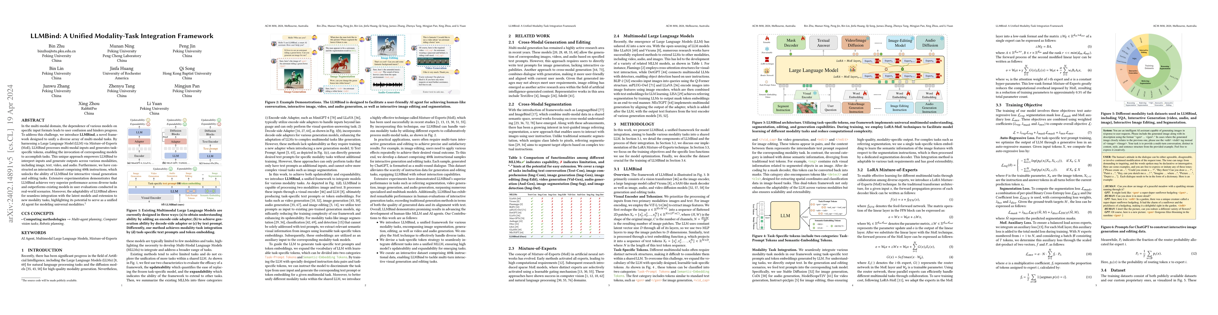 Thumbnail for LLMBind: A Unified Modality-Task Integration Framework