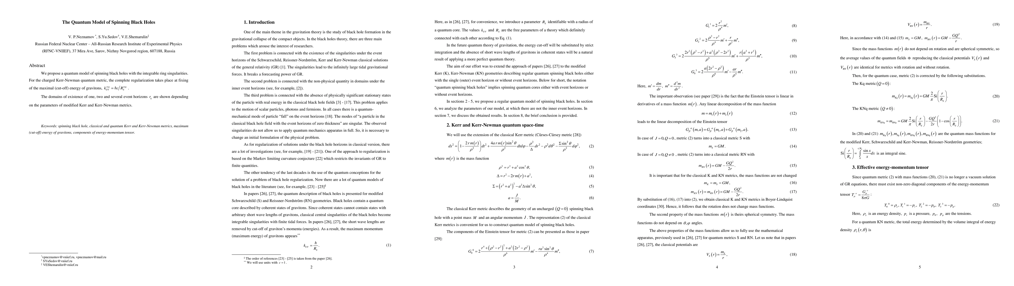 Thumbnail for The Quantum Model of Spinning Black Holes