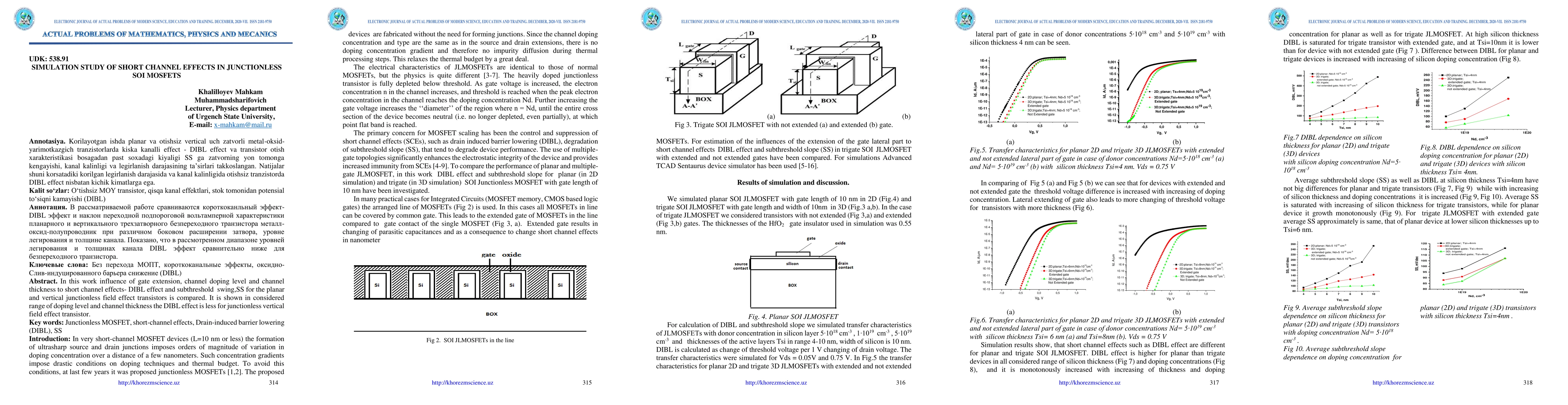Thumbnail for Simulation study of short channel effects in junctionless SOI MOSFETS