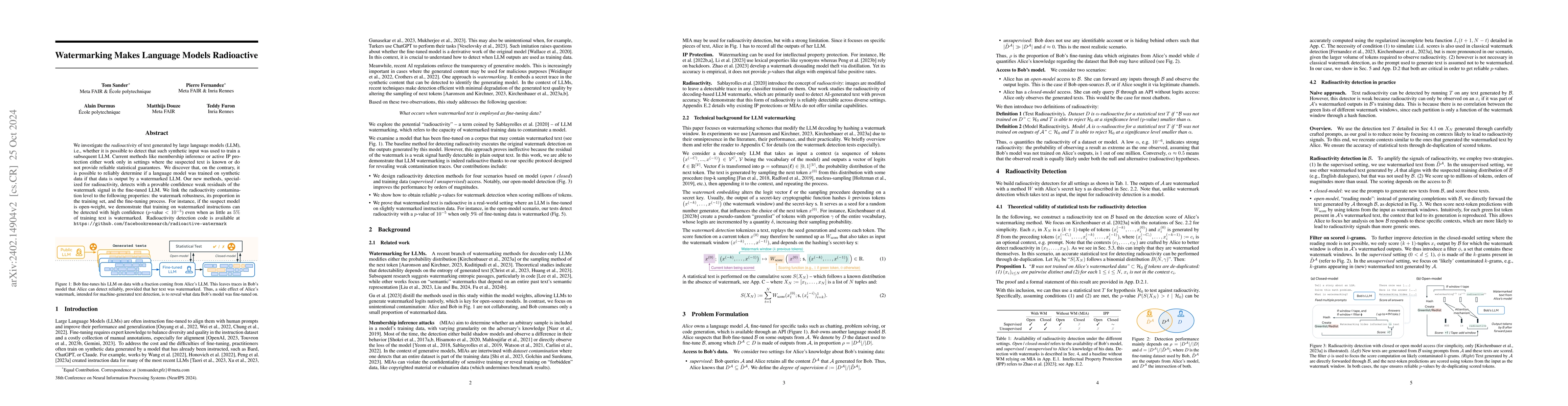 Thumbnail for Watermarking Makes Language Models Radioactive