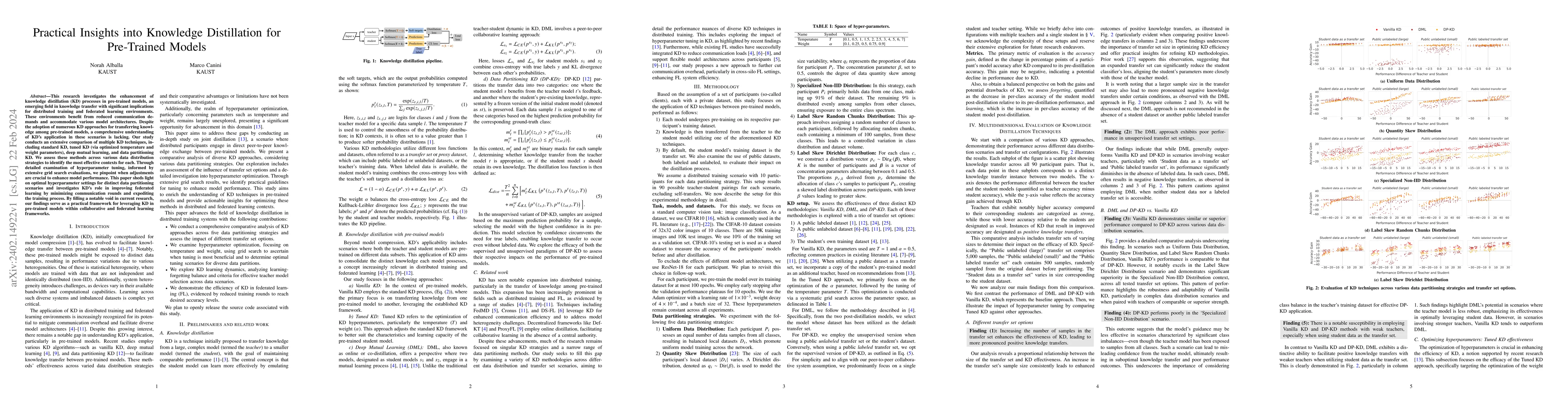 Thumbnail for Practical Insights into Knowledge Distillation for Pre-Trained Models