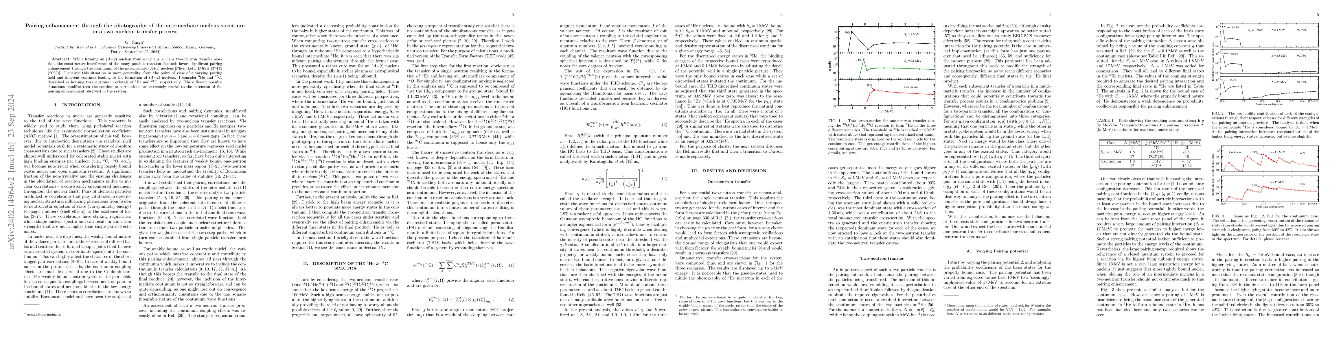 Thumbnail for Pairing enhancement through the photography of the intermediate nucleus
  spectrum in a two-nucleon transfer process