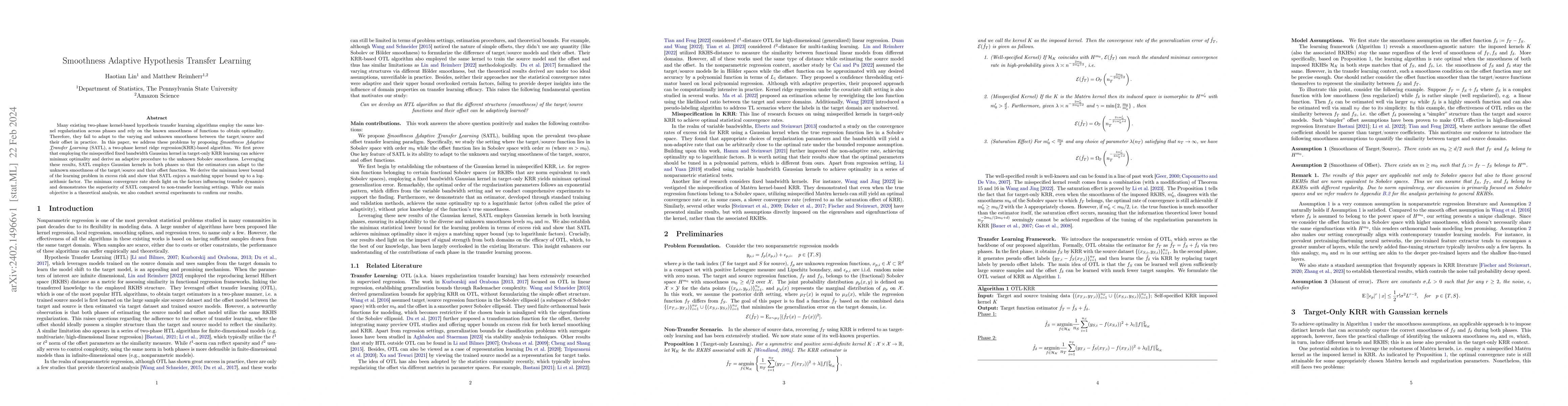 Thumbnail for Smoothness Adaptive Hypothesis Transfer Learning