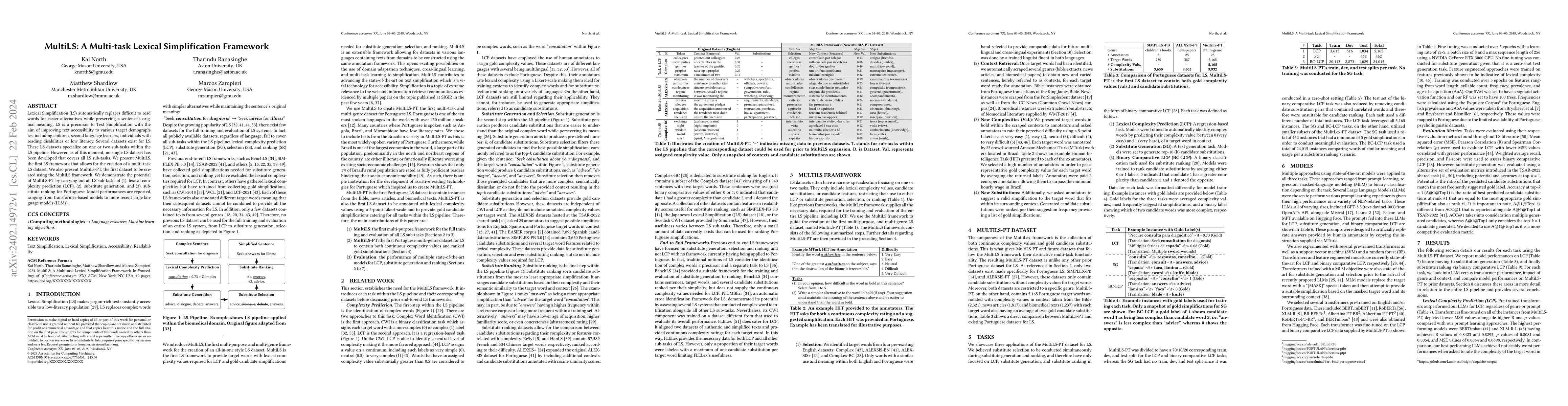 Thumbnail for MultiLS: A Multi-task Lexical Simplification Framework