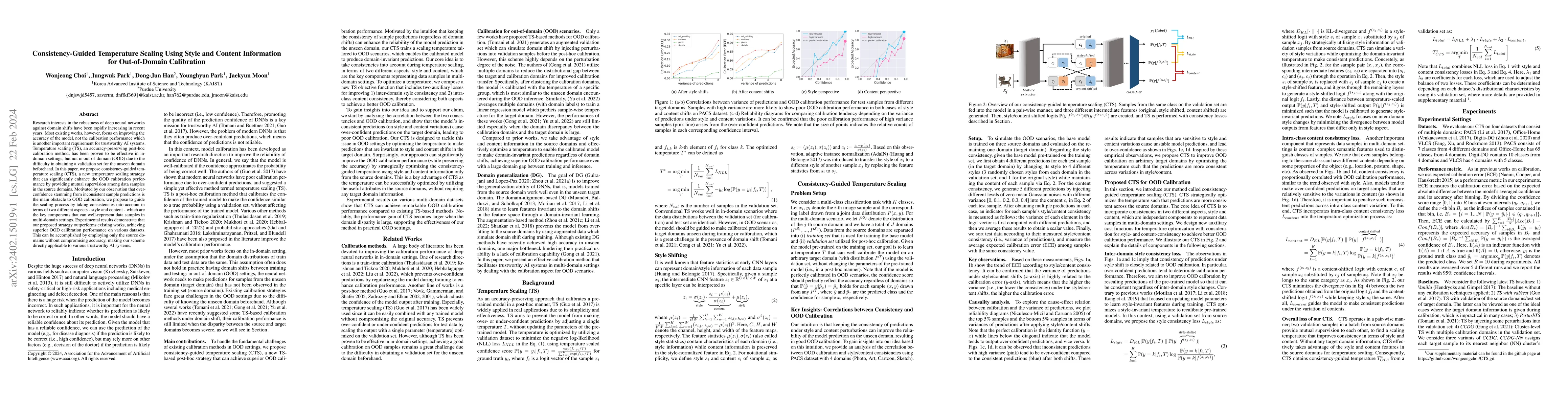 Thumbnail for Consistency-Guided Temperature Scaling Using Style and Content
  Information for Out-of-Domain Calibration