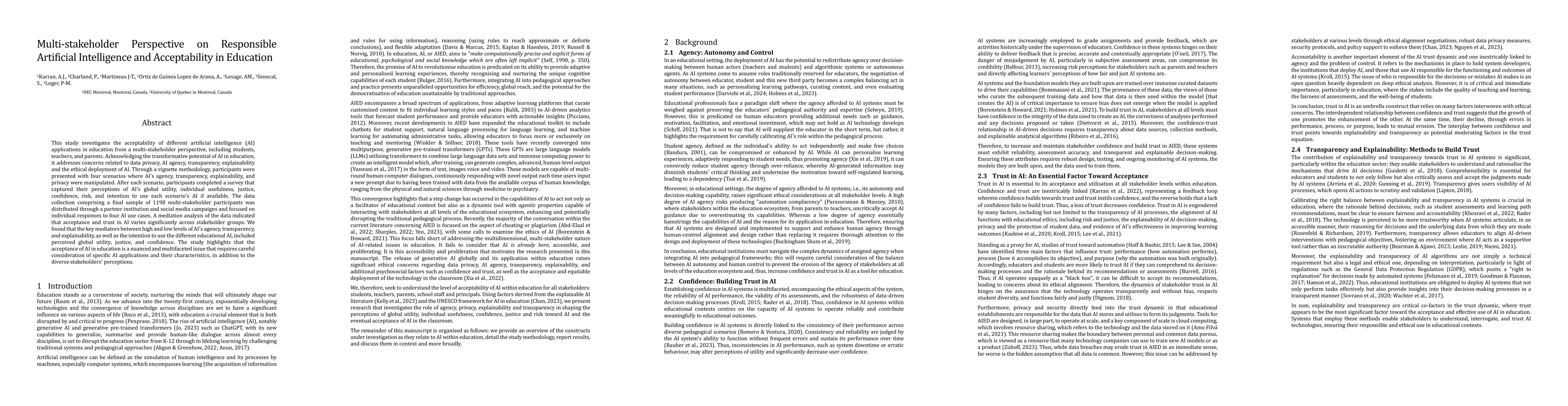 Thumbnail for Multi-stakeholder Perspective on Responsible Artificial Intelligence and
  Acceptability in Education