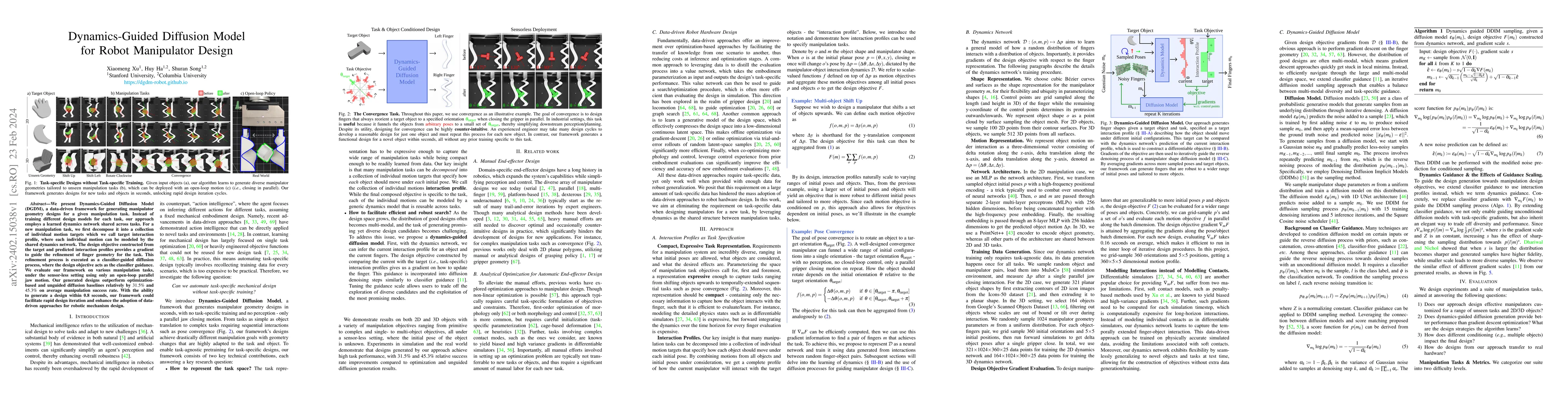 Thumbnail for Dynamics-Guided Diffusion Model for Robot Manipulator Design