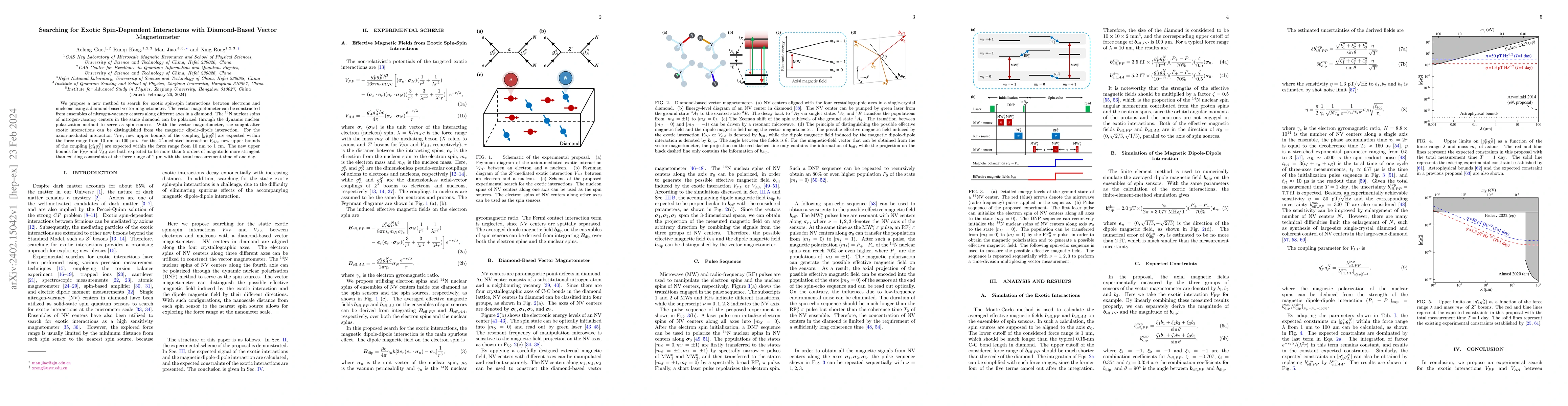 Thumbnail for Searching for Exotic Spin-Dependent Interactions with Diamond-Based
  Vector Magnetometer
