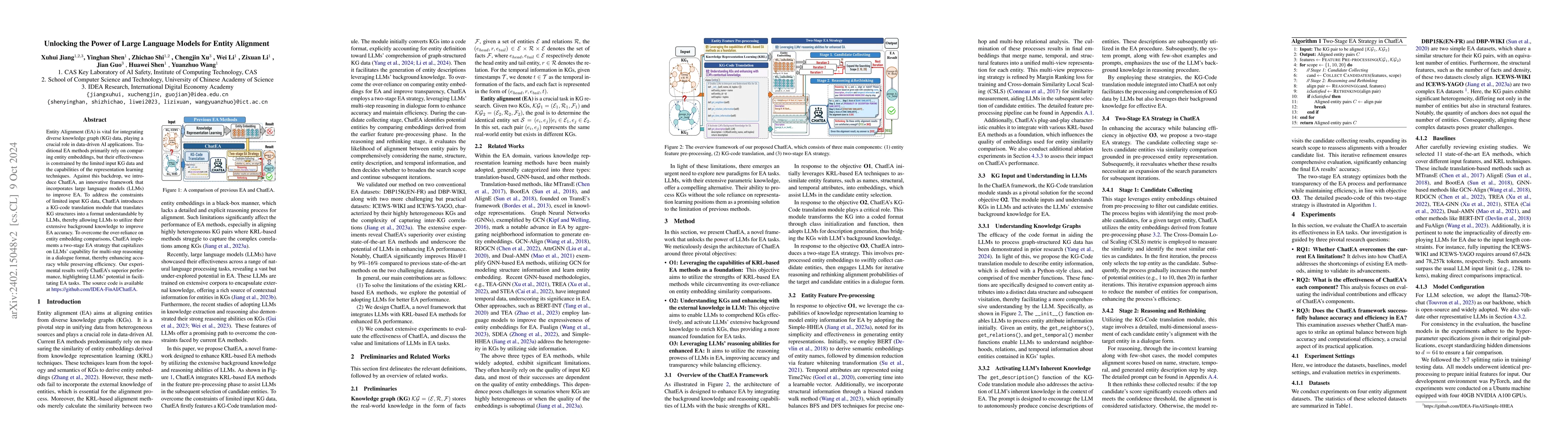 Thumbnail for Unlocking the Power of Large Language Models for Entity Alignment