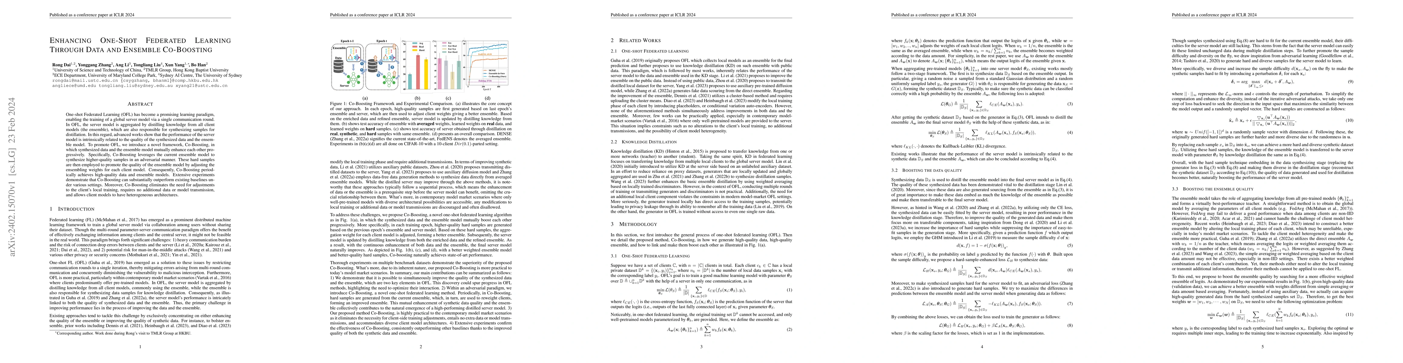 Thumbnail for Enhancing One-Shot Federated Learning Through Data and Ensemble
  Co-Boosting