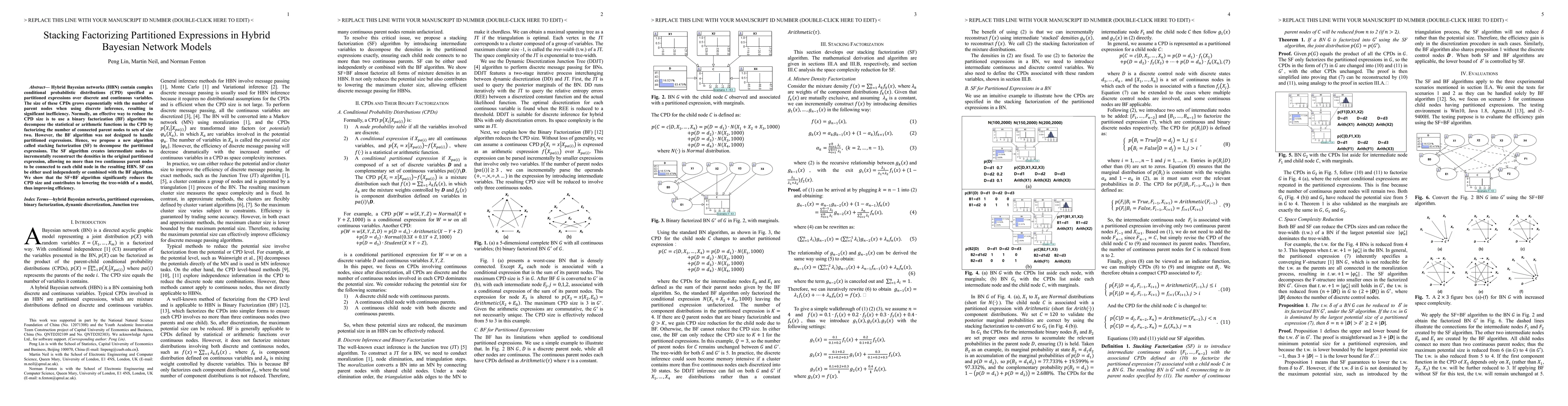 Thumbnail for Stacking Factorizing Partitioned Expressions in Hybrid Bayesian Network
  Models