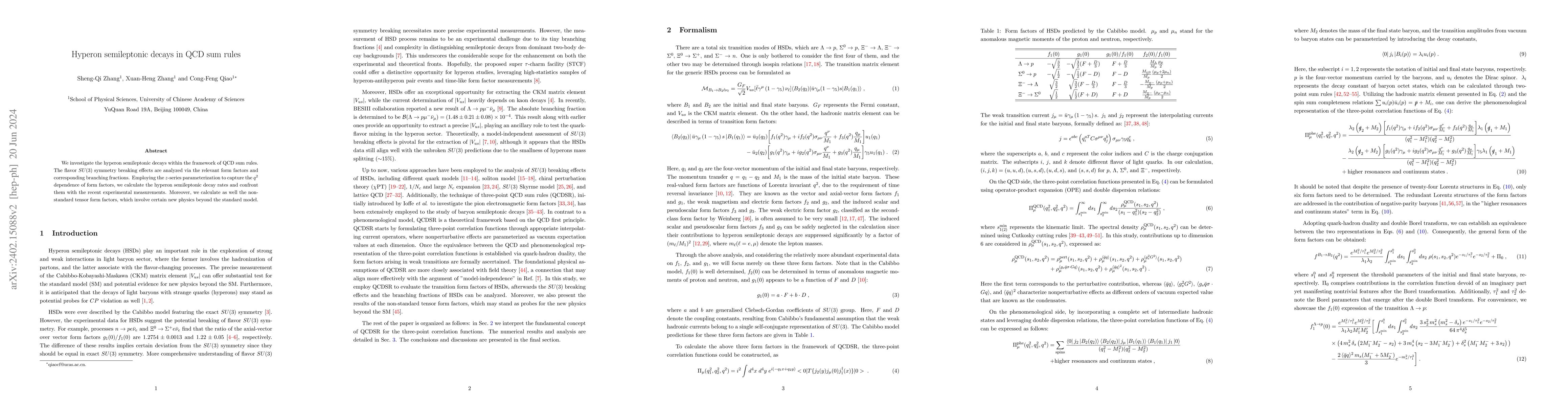 Thumbnail for Hyperon semileptonic decays in QCD sum rules