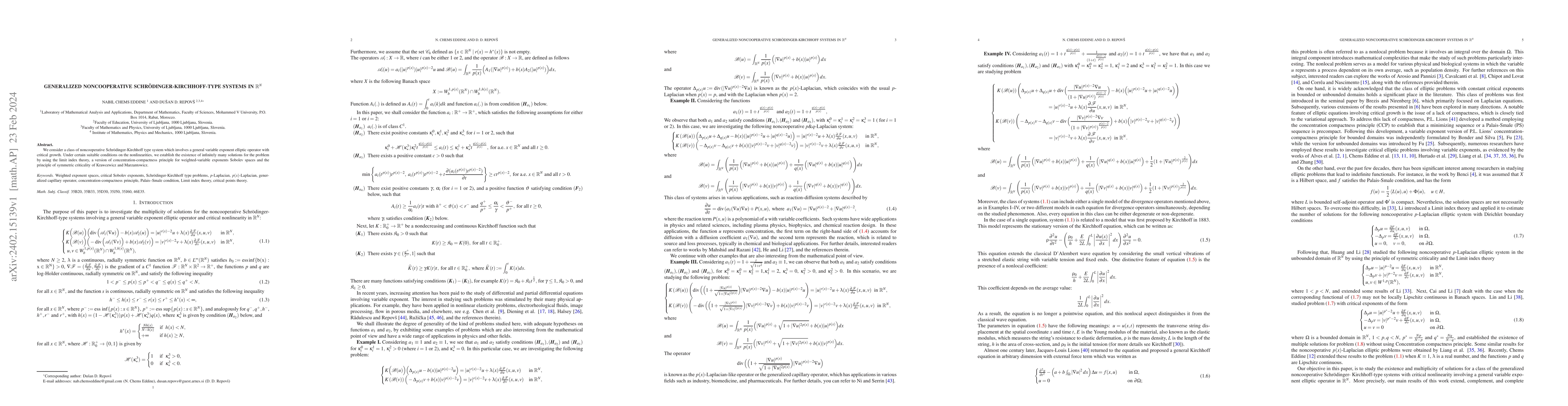 Thumbnail for Generalized noncooperative Schr\"{o}dinger-Kirchhoff-type systems in
  $\mathbb{R}^N$