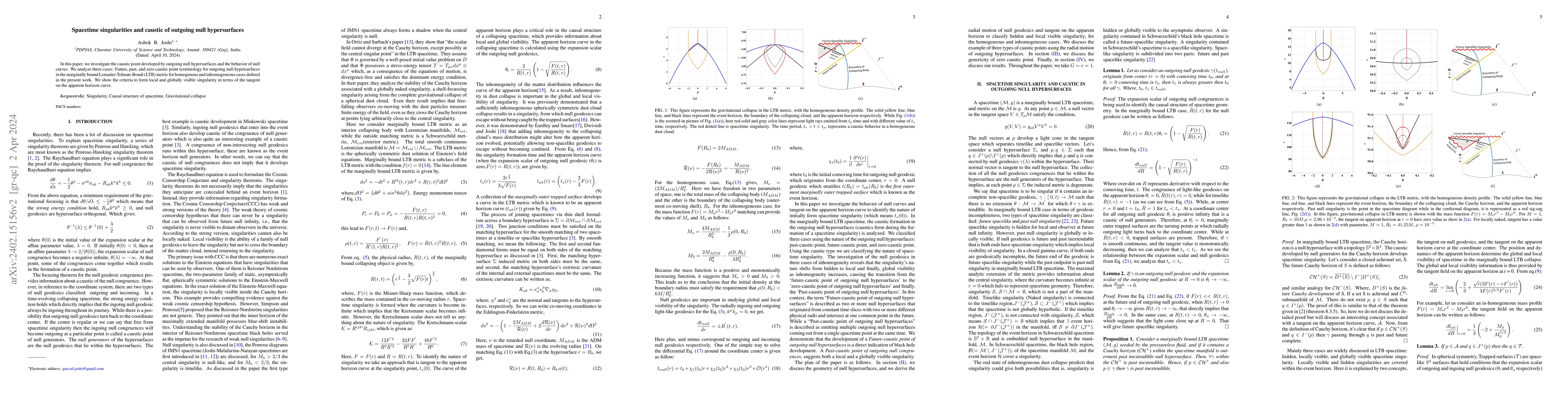 Thumbnail for Spacetime singularities and caustic of outgoing null hypersurfaces