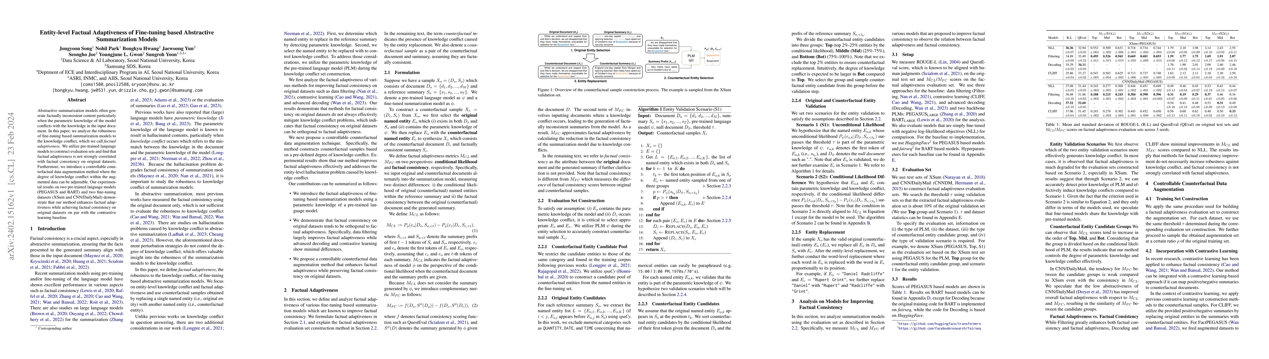 Thumbnail for Entity-level Factual Adaptiveness of Fine-tuning based Abstractive
  Summarization Models
