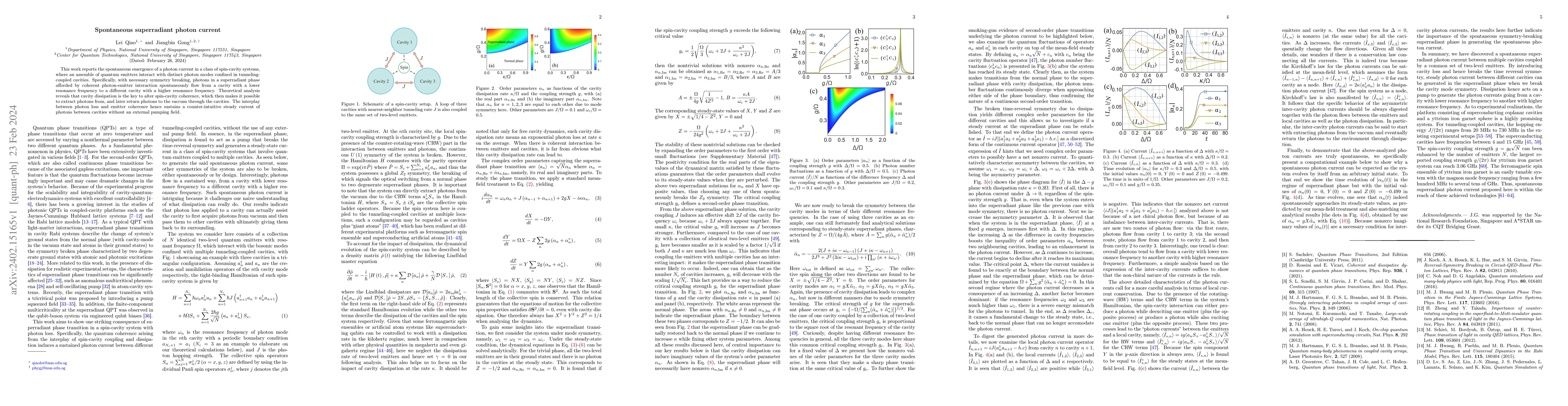 Thumbnail for Spontaneous superradiant photon current