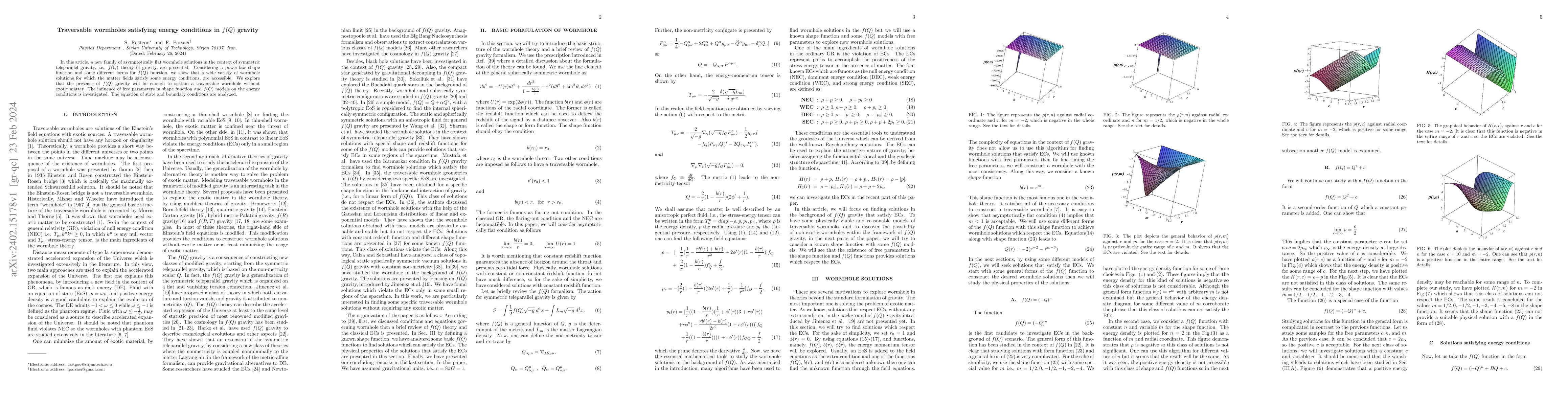 Thumbnail for Traversable wormholes satisfying energy conditions in $f(Q)$ gravity