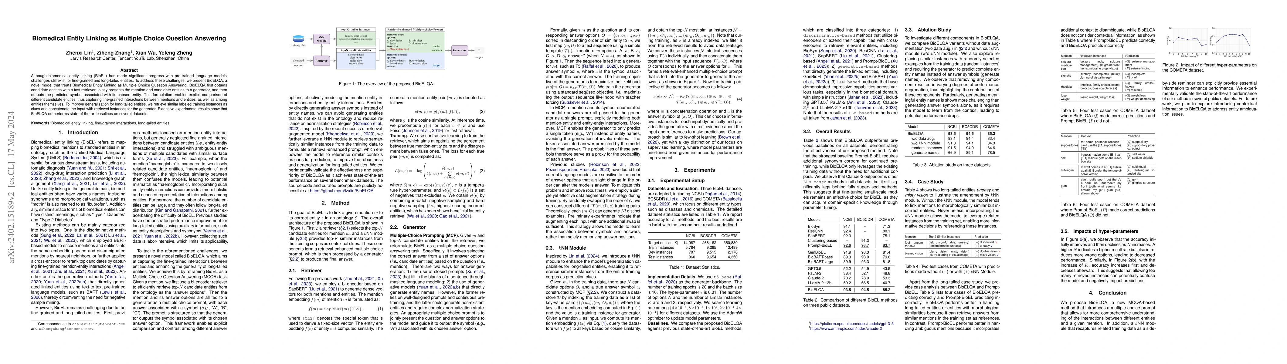 Thumbnail for Biomedical Entity Linking as Multiple Choice Question Answering
